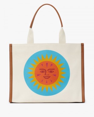 Kate Spade Alexander Girard x Kate Spade New York Canvas Large Tote Multicolor | 2874901-JI