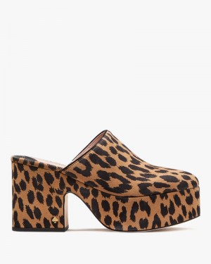 Kate Spade Amelia Clogs Mrdn Leo/ Lght Tob | 3658091-IG