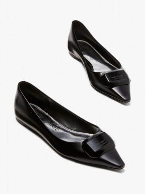 Kate Spade Bijou Flats Black | 9501623-VT