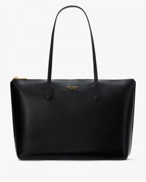 Kate Spade Bleecker Large Zip-top Tote Black | 6037245-FA
