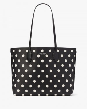 Kate Spade Bleecker Sunshine Dot Large Tote Black Multicolor | 2183047-BF