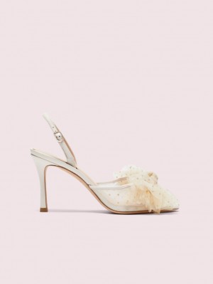 Kate Spade Bridal Sparkle Heels Parchment | 8574319-BH