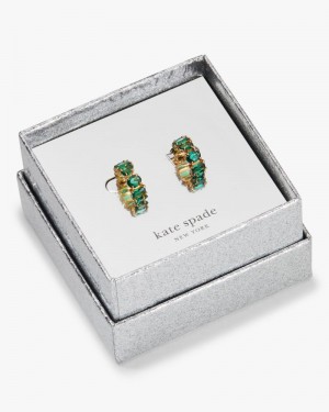 Kate Spade Candy Shop Small Stone Hoops Boxed Set Turquoise | 9640573-JA