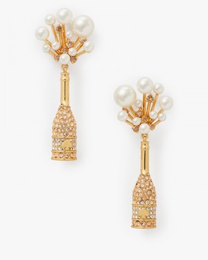 Kate Spade Cheers To That Drop Earrings Gold | 6283490-WU