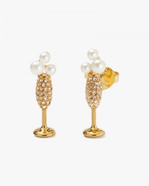 Kate Spade Cheers To That Studs Gold | 0279384-TA