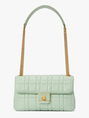 Kate Spade Evelyn Quilted Medium Convertible Shoulder Bag Cream | 4730182-KJ