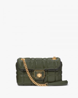Kate Spade Evelyn Quilted Small Shoulder Crossbody Bonsai Tree | 4256710-GP