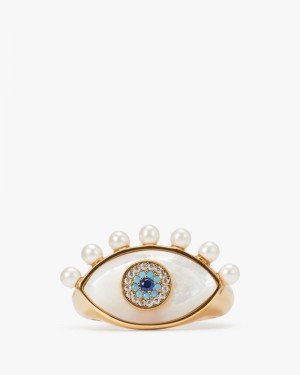 Kate Spade Evil Eye Ring Cream Multicolor | 3642791-SK