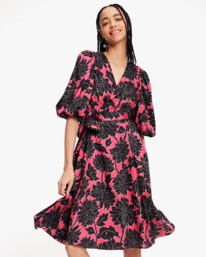Kate Spade Festive Brocade Evelyn Dress Pink | 6584013-YJ