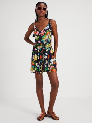 Kate Spade Flower Bed Cover-up Romper Blue | 8427930-QW