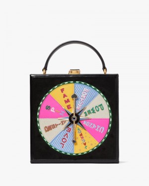 Kate Spade Fortune Favors Embellished 3D Top-handle Crossbody Black Multicolor | 8069354-VP
