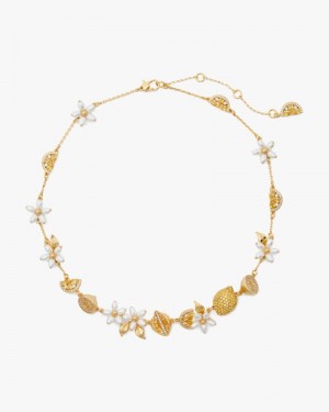 Kate Spade Fresh Squeeze Necklace Yellow Multicolor | 7819063-JD