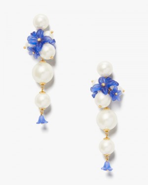 Kate Spade Freshly Picked Statement Earrings Navy Multicolor | 7302198-UF
