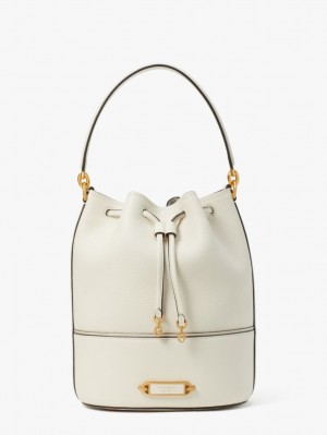 Kate Spade Gramercy Medium Bucket Bag White | 4183972-QX