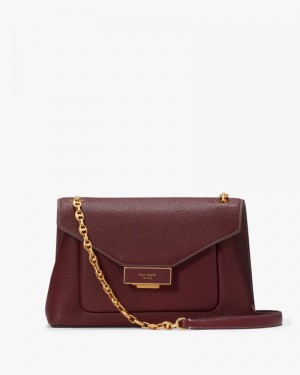 Kate Spade Gramercy Medium Convertible Shoulder Bag Dark Brown | 8523497-RY