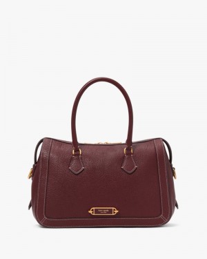 Kate Spade Gramercy Medium Satchel Dark Brown | 7695014-XC