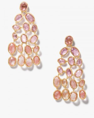 Kate Spade High Shine Chandelier Earrings Pink Multicolor | 8792143-UI