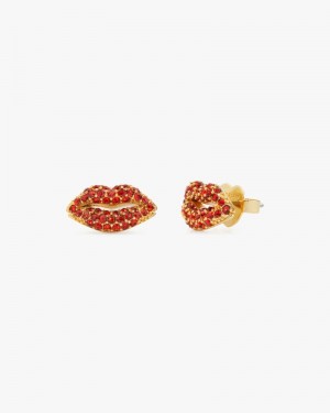 Kate Spade Hit The Town Lips Studs Red | 5601934-AY
