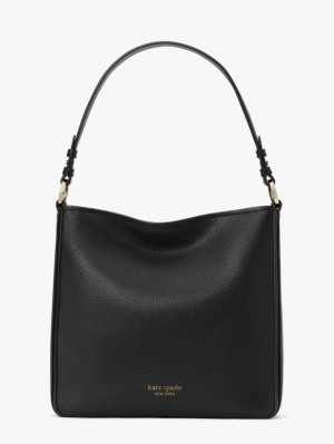 Kate Spade Hudson Large Hobo Bag Black | 9740258-QB