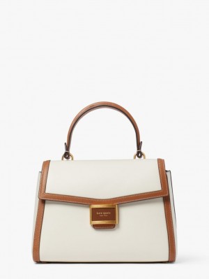 Kate Spade Katy Colorblocked Medium Top-handle Bag White Multicolor | 7015928-GR