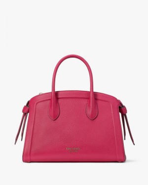 Kate Spade Knott Colorblocked Medium Zip-top Satchel Rose Multicolor | 5928746-BN