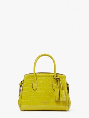 Kate Spade Knott Croc-embossed Mini Satchel Granny Smith | 2301564-AM