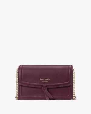 Kate Spade Knott Flap Crossbody Deep Pink | 8037419-OY