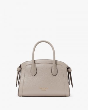 Kate Spade Knott Mini Zip-top Satchel Grey Brown | 8957401-WO