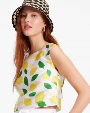 Kate Spade Lemon Toss Mikado Shell Cream | 5761493-WQ