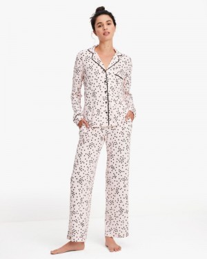 Kate Spade Long PJ Set Confetti Stars | 7435268-LZ