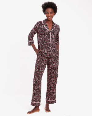 Kate Spade Long PJ Set Ditsy Tulips Print | 1597836-ZQ