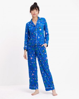 Kate Spade Long PJ Set Nutcracker Ballet | 8672049-WX