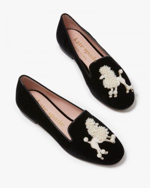 Kate Spade Lounge Poodle Loafers Black | 8503219-KF