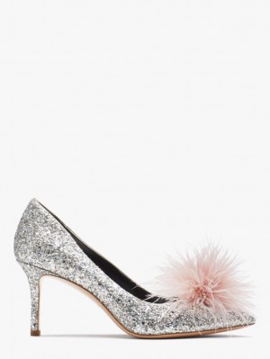 Kate Spade Marabou Pumps Gold / Silver | 9673254-UQ