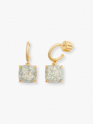 Kate Spade Mini Square Huggies Opal Glitter | 0897312-VG