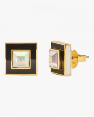 Kate Spade Mod Square Studs Black Multicolor | 7245309-QF