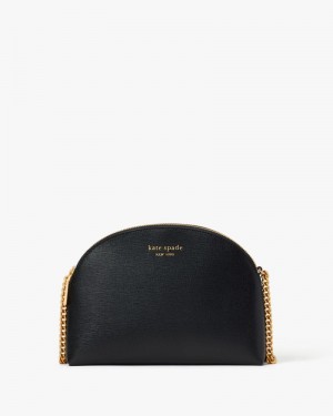 Kate Spade Morgan Double-zip Dome Crossbody Black | 4286530-YS
