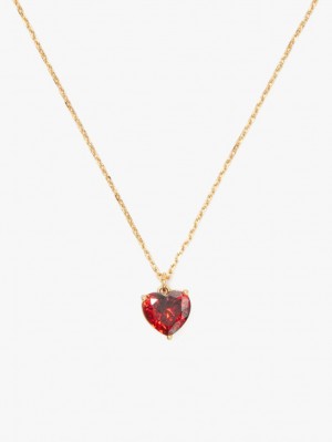 Kate Spade My Love January Heart Pendant Dark Red / Gold | 4930675-HN