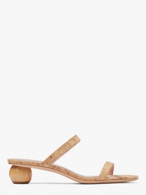 Kate Spade Palm Springs Slide Sandals Beige | 9145376-YE