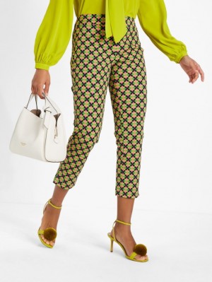 Kate Spade Patio Tile Doris Pants Light Green / Pink | 2381970-YH