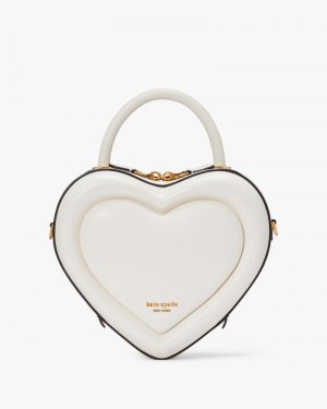 Kate Spade Pitter Patter 3D Heart Crossbody Cream | 1429853-SC