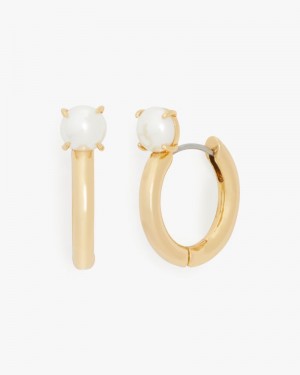 Kate Spade Precious Delights Chunky Huggies White Gold | 3594680-LR