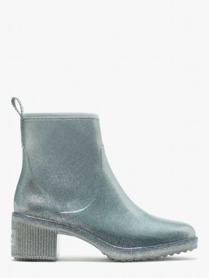 Kate Spade Puddle Rain Booties Silver | 0397245-EB