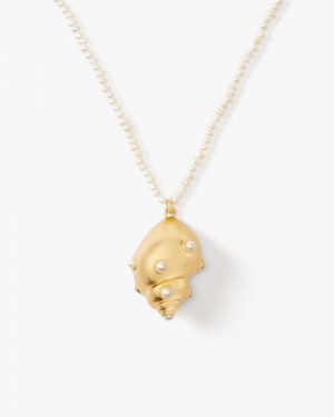Kate Spade Reef Treasure Statement Pendant White Multicolor | 5076483-HU