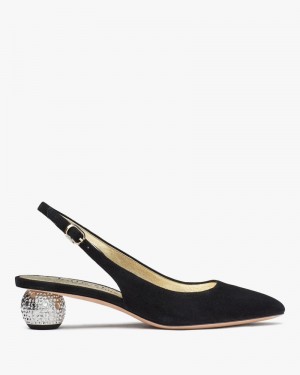 Kate Spade Ruby Sling Pumps Black | 6371954-YQ