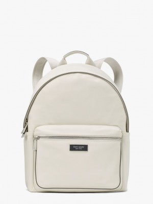 Kate Spade Sam Icon KSNYL Nylon Medium Backpack Stony Beach | 5462810-TO