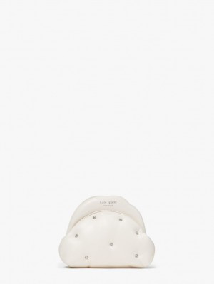 Kate Spade Shade Quilted Mini Cloud Crossbody Cream | 6140982-JE