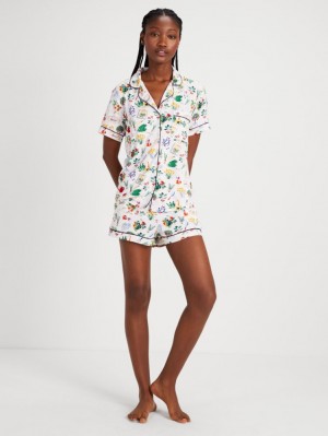 Kate Spade Short PJ Set Green | 5296014-HK