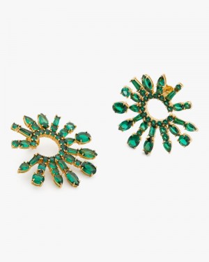 Kate Spade Showtime Statement Hoops Turquoise | 7935206-TY