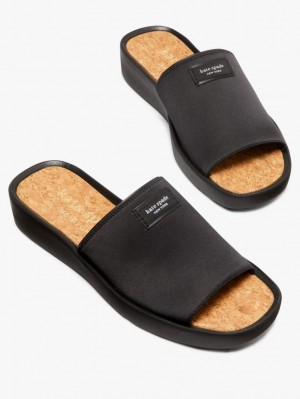 Kate Spade Spree Slide Sandals Black | 5017263-XI